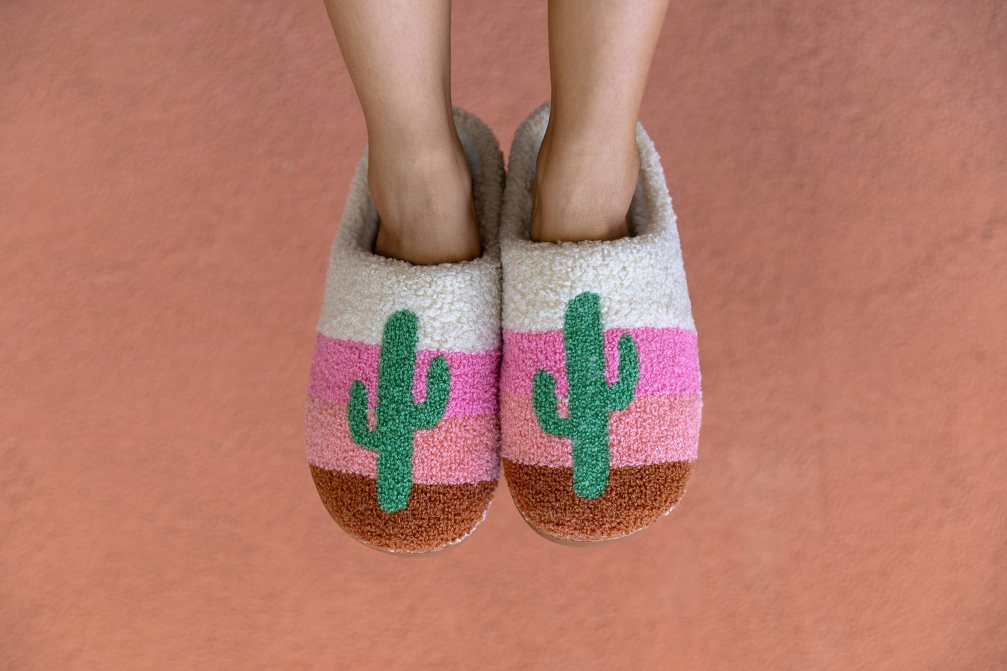 Sunset Cactus Slippers - vibeboxshop