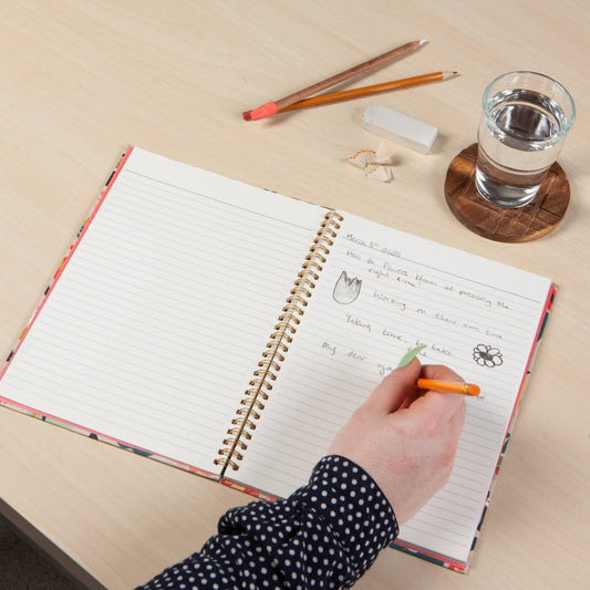 Superbloom Ring Bound Hardcover Notebook - vibeboxshop