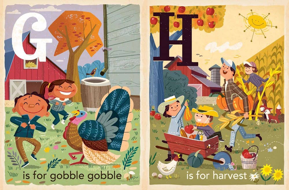 T is for Thankful: Thanksgiving Alphabet board book - vibeboxshop