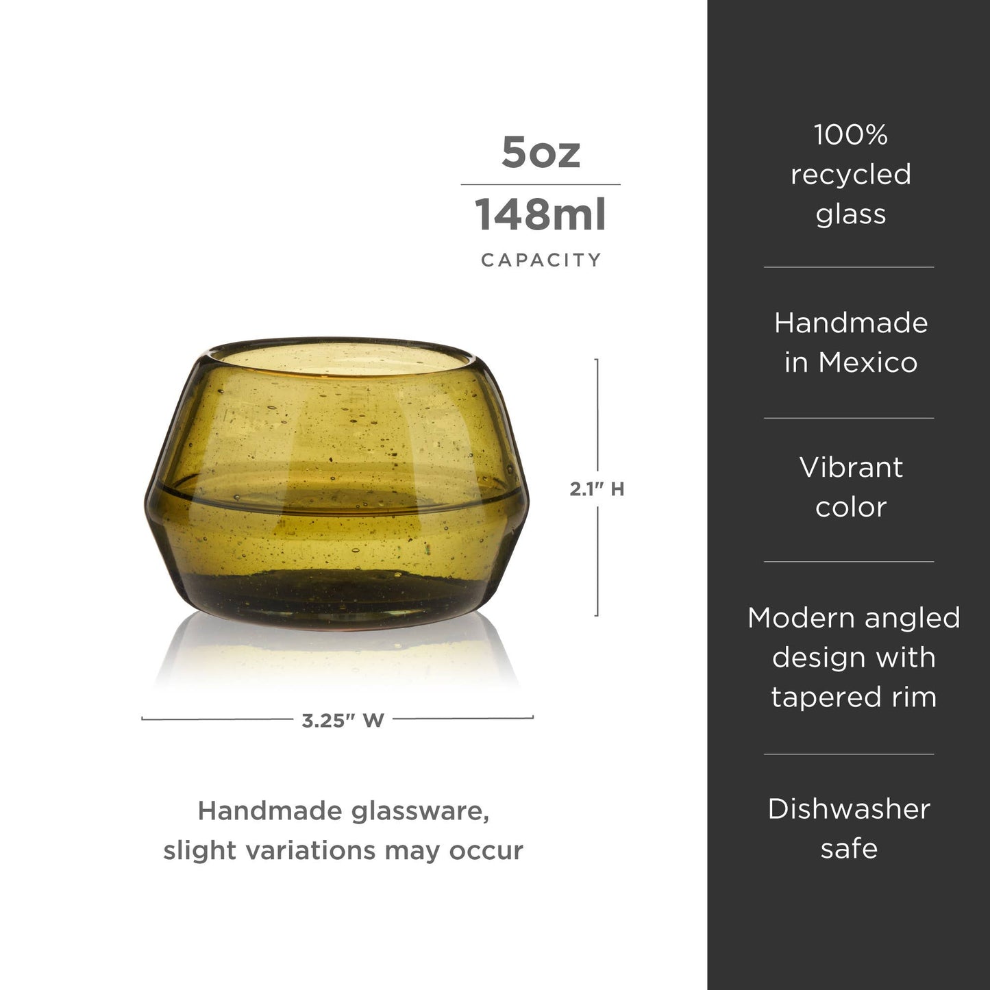 Tequila Copita Glass - Green - vibeboxshop
