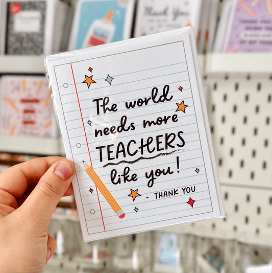 The World Needs Teachers Like You Card - vibeboxshop