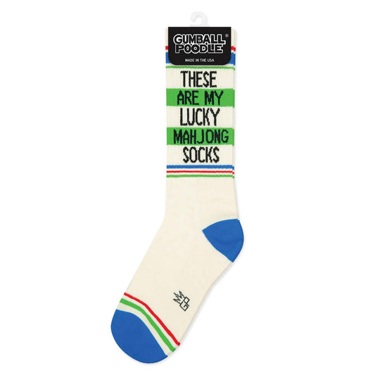 These Are My Lucky Mahjong Socks Gym Crew Socks - vibeboxshop