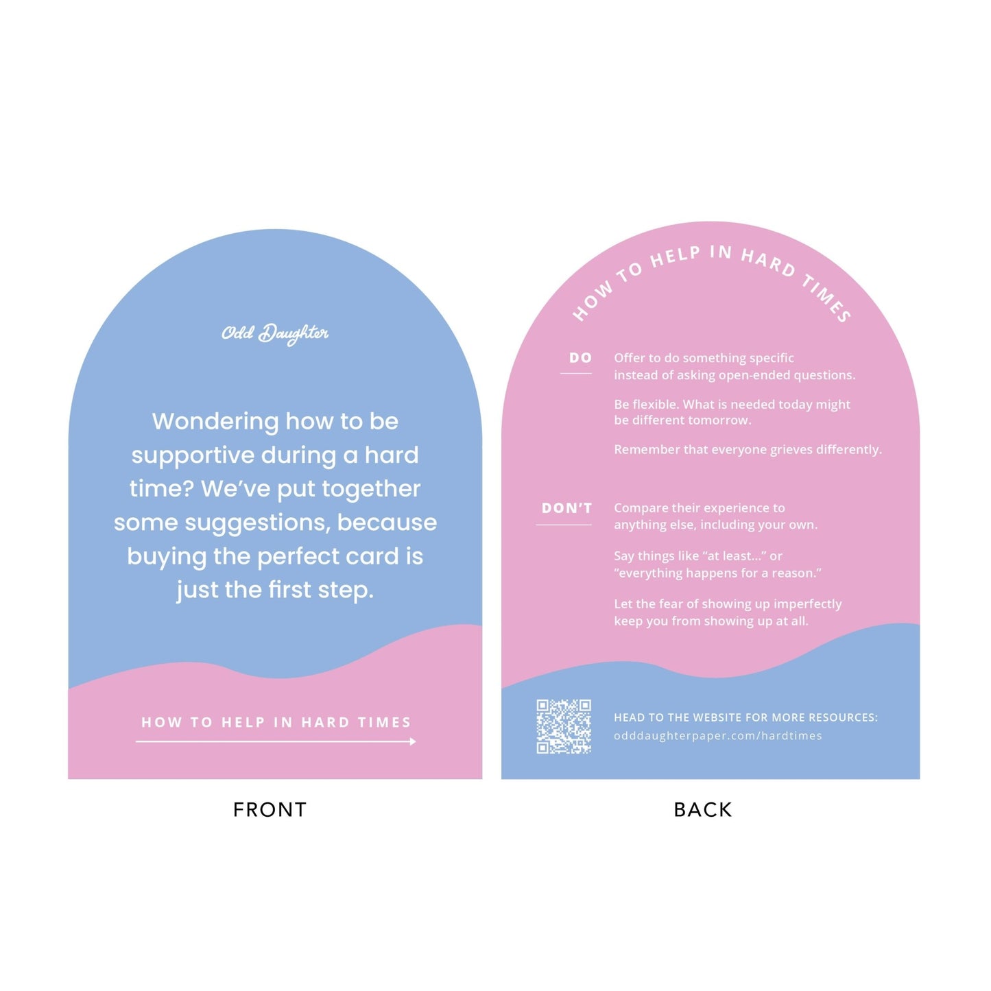 Thinking Of You - Hard Times Thinking of You Sympathy Card - vibeboxshop