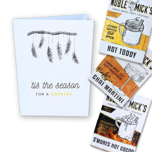 Tis' The Season Card & Cocktail - vibeboxshop