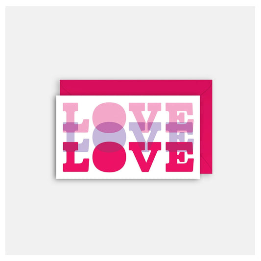 Triple Love - Gift Card Greeting Card - vibeboxshop