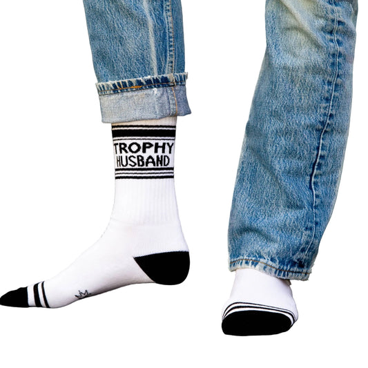 Trophy Husband Gym Crew Socks - vibeboxshop