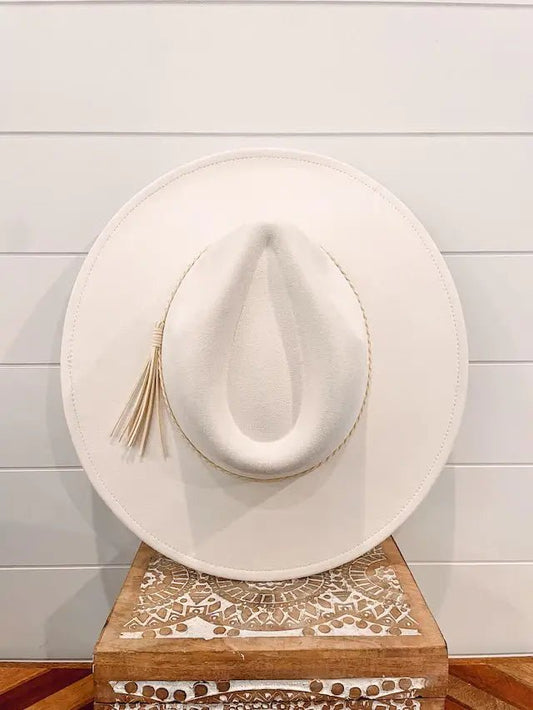 Vegan Suede Cowboy Hat - vibeboxshop