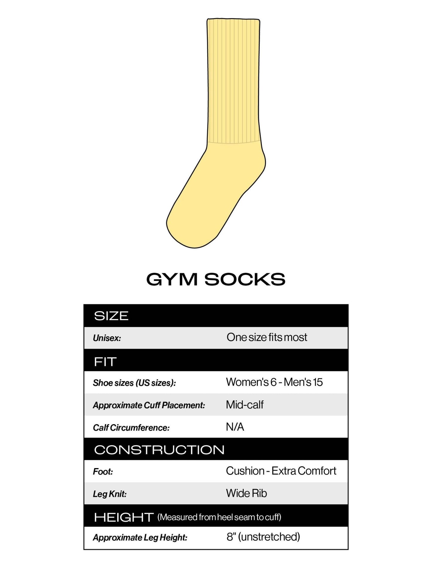 Vote - Gym Crew Socks - vibeboxshop