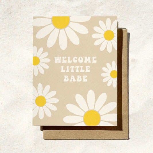 Welcome Little Babe Card - vibeboxshop