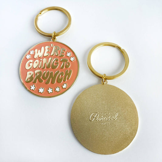 We're Going to Brunch Keychain - vibeboxshop