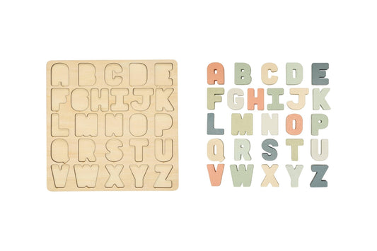 Wooden Alphabet Puzzle - vibeboxshop