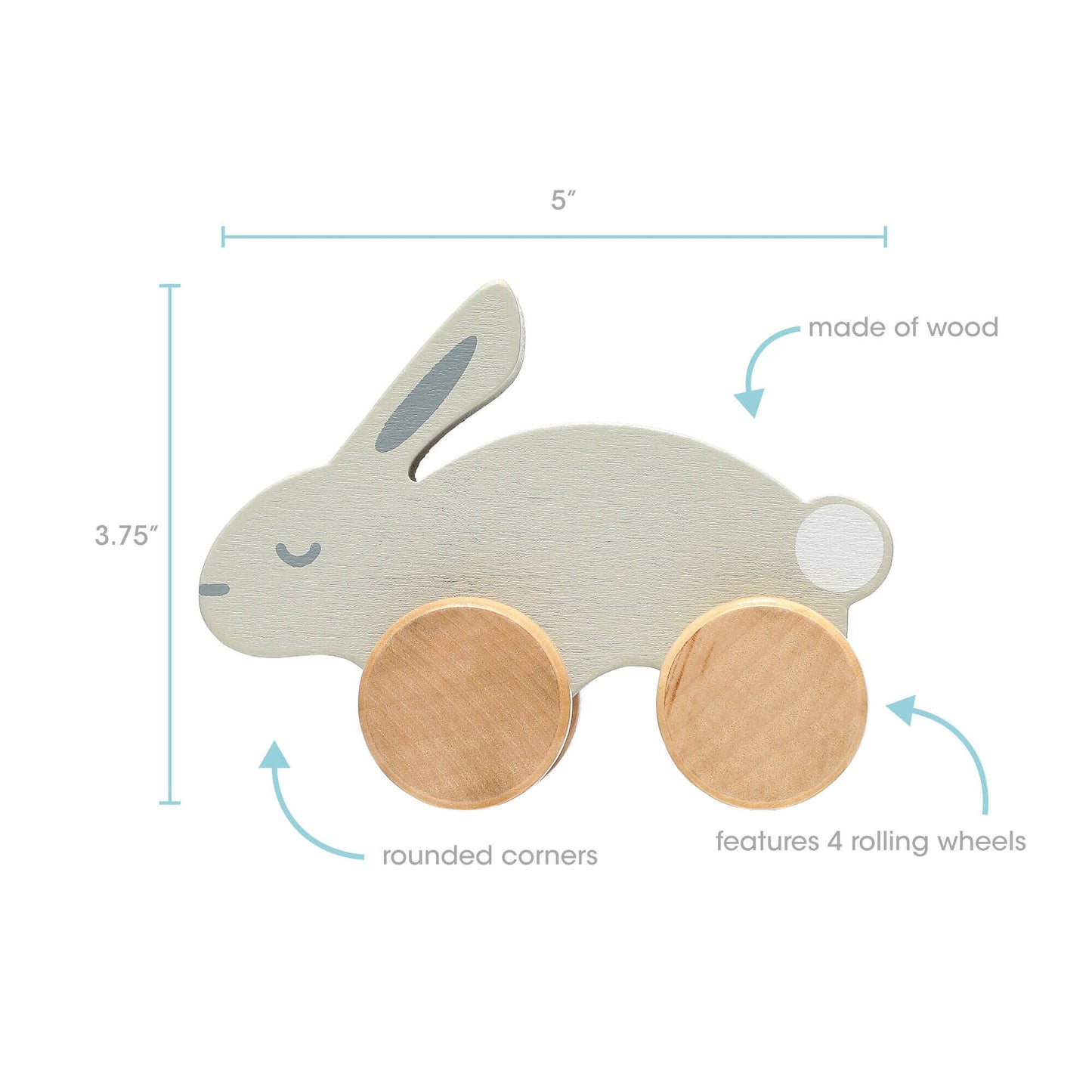 Wooden Toy Bunny - vibeboxshop