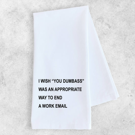 Work Email - Tea Towel - vibeboxshop