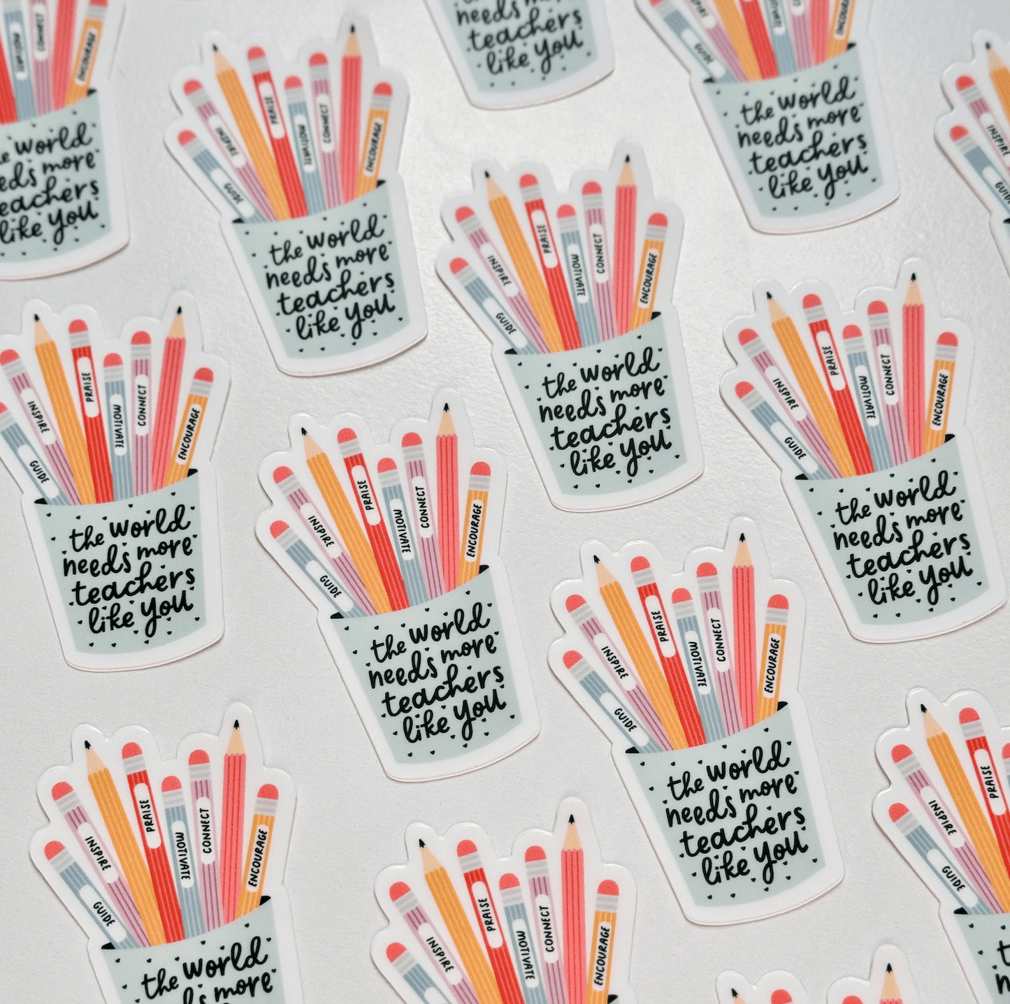 World Needs More Teachers Sticker - vibeboxshop