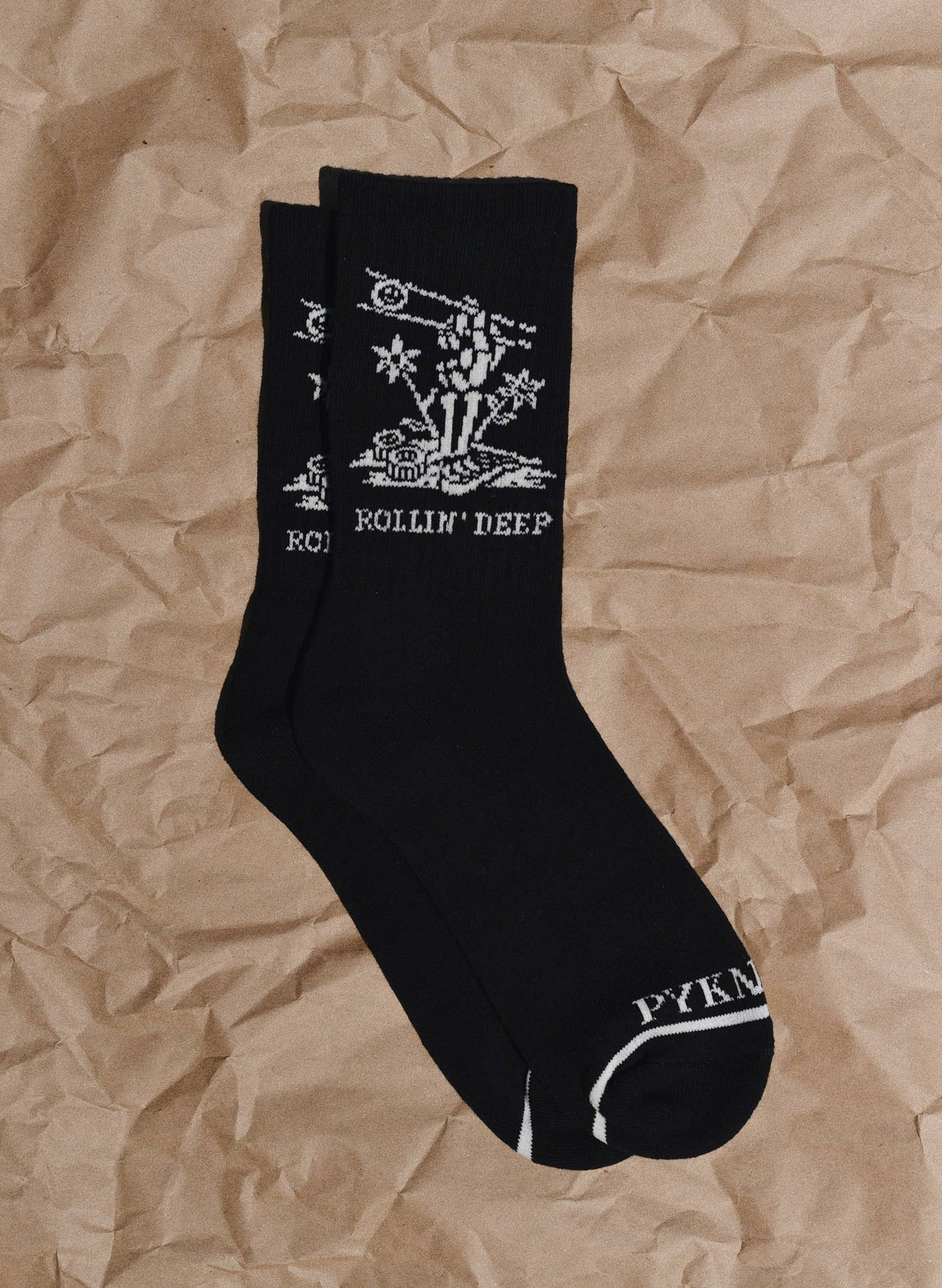 Rolling Deep Sushi Vintage-Style Crew Socks