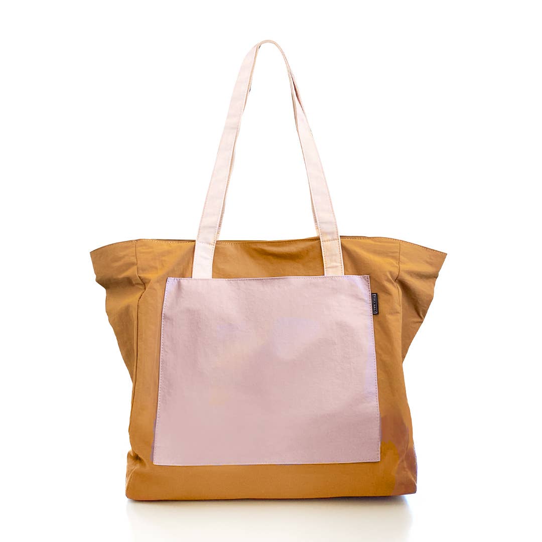 Tote Bag - Dusty Rose/Mustard