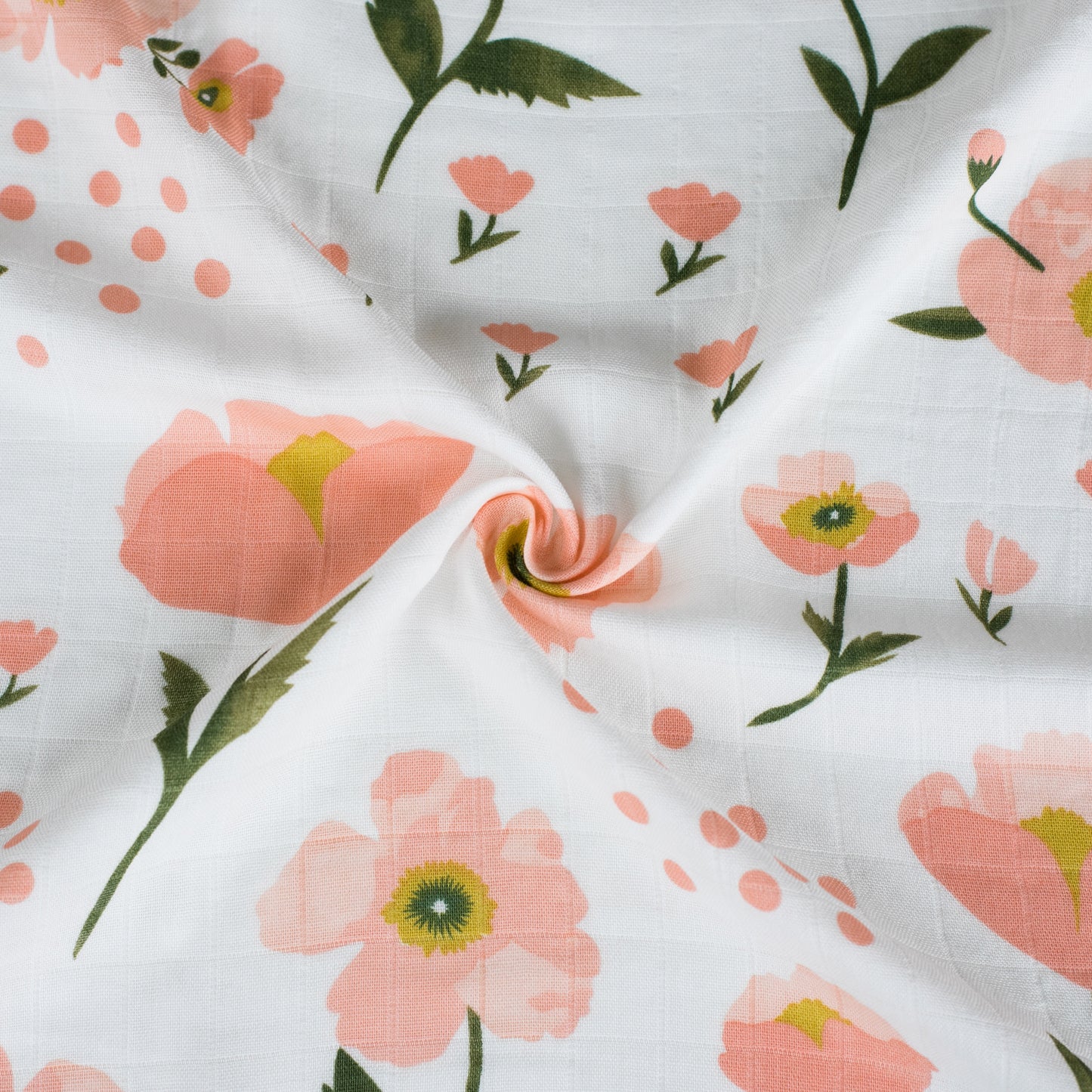 Pink Meadow Flower Swaddle by Love Mom