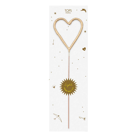 Big Golden Sparkler Wand Heart - vibeboxshop