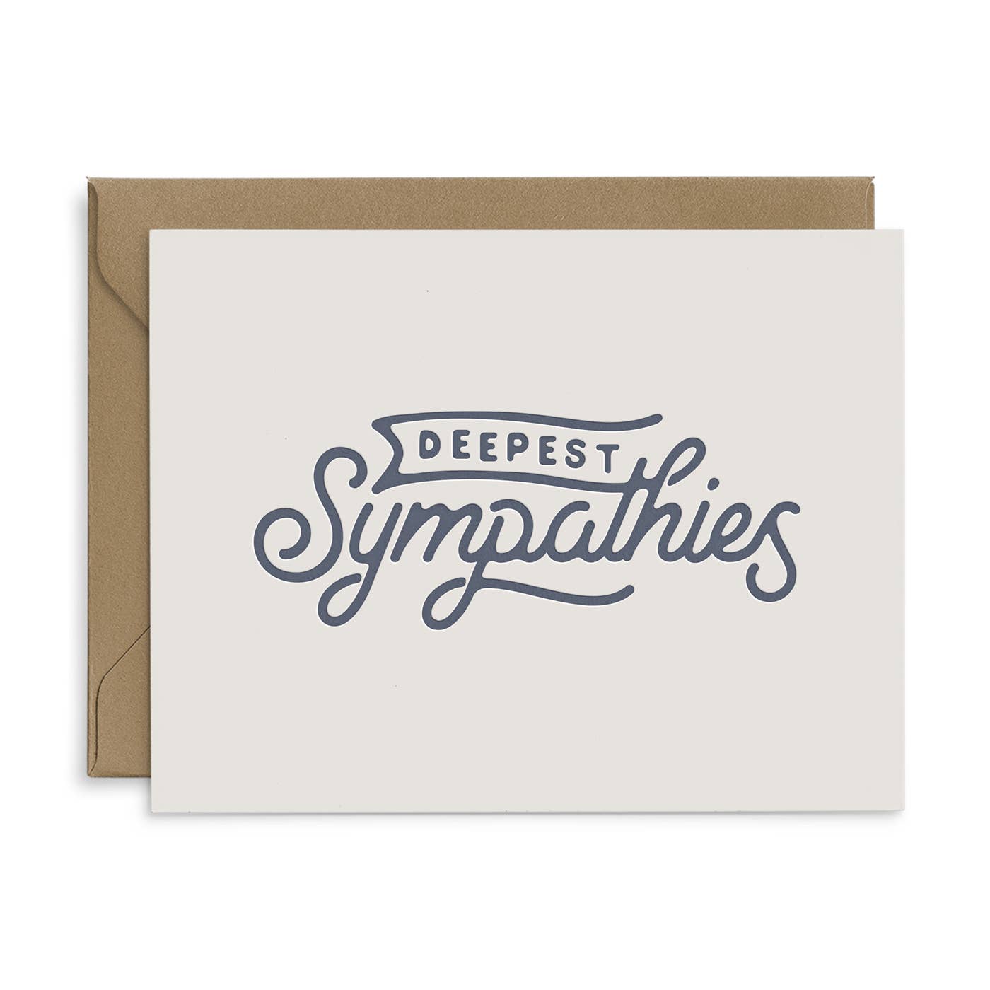 Deepest Sympathies Flag Card