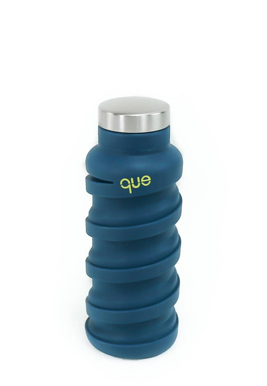 Collapsible Water Bottle - Midnight Blue - 12 oz - vibeboxshop