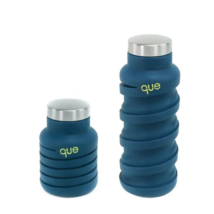 Collapsible Water Bottle - Midnight Blue - 12 oz - vibeboxshop