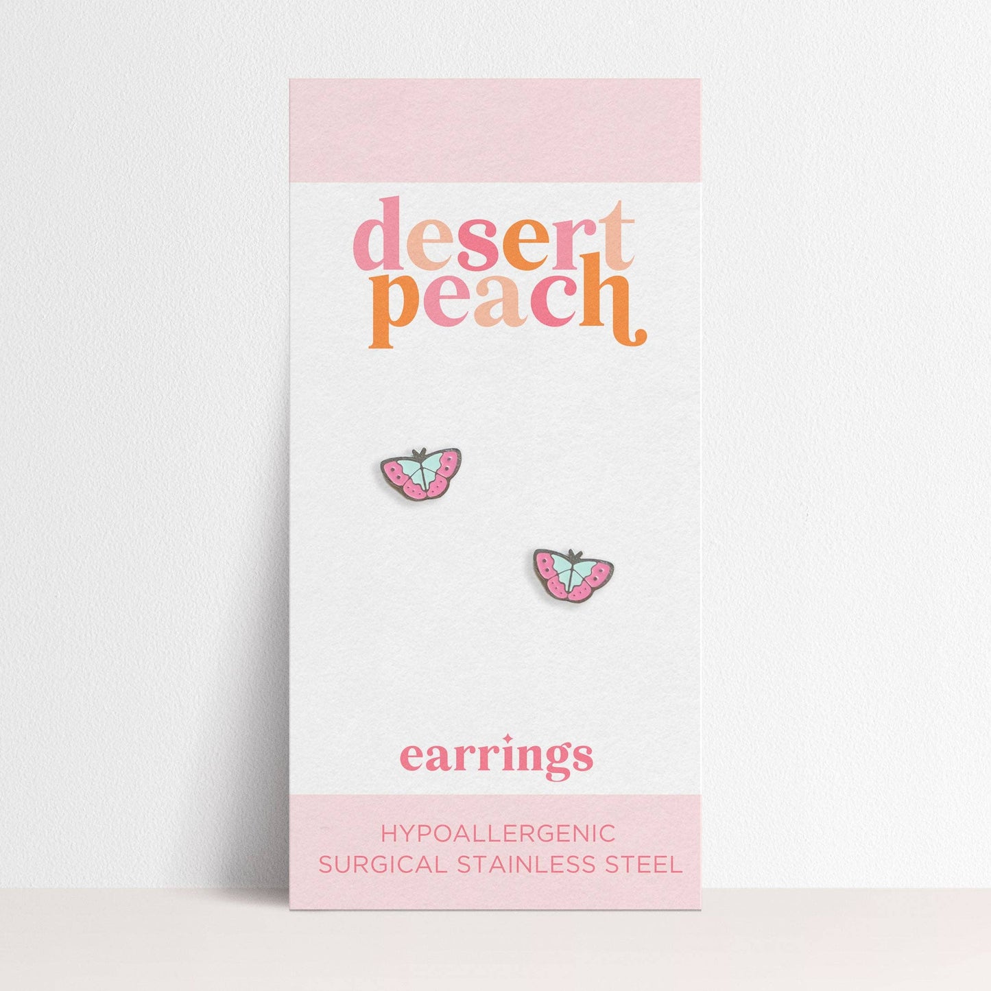 Silver Butterfly Stud Earrings
