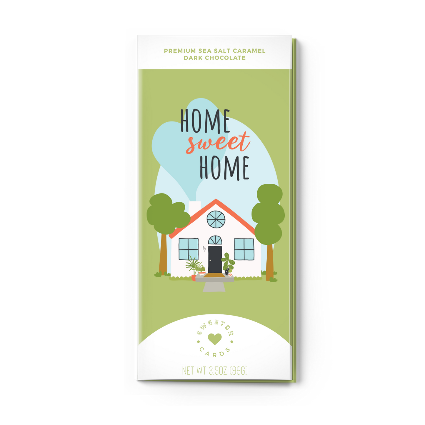 Home Sweet Home Greeting Card with Chocolate Bar INSIDE!