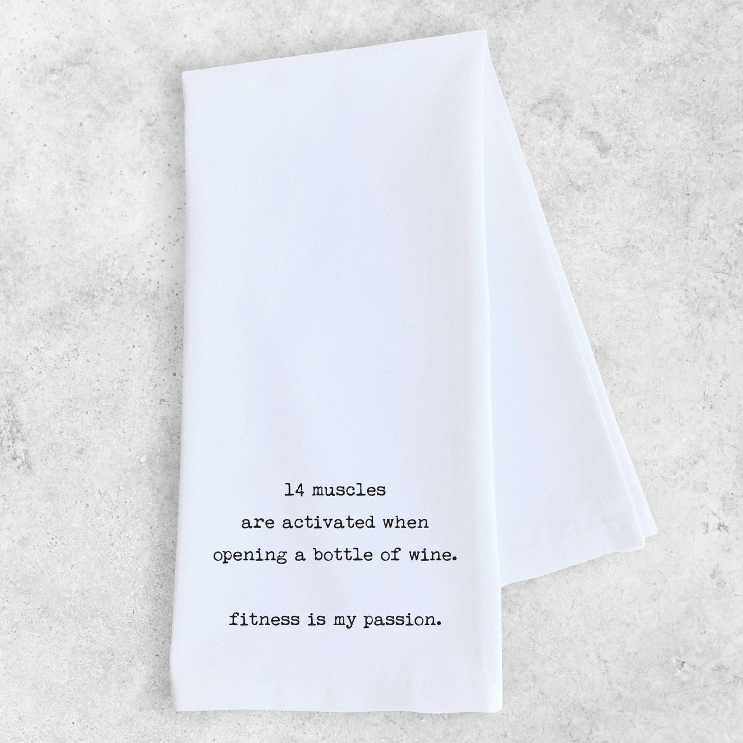 Fitness Is My Passion - Tea Towel - vibeboxshop