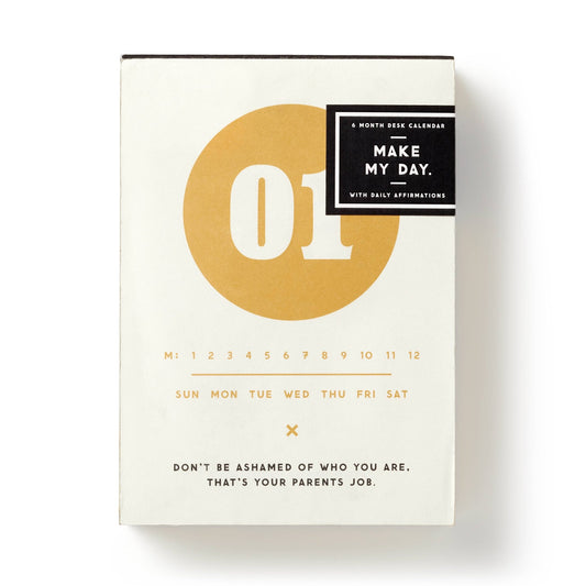 Make My Day Undated Desk Calendar - vibeboxshop