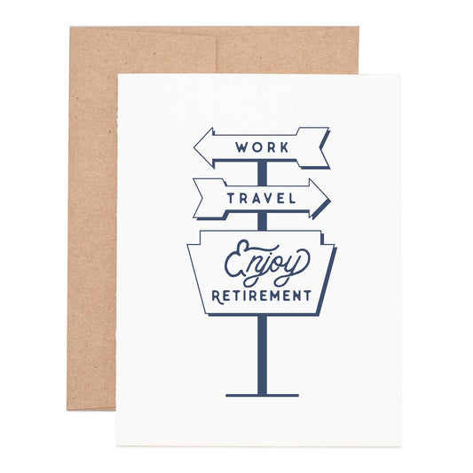 Travel Retirement Everyday Greeting Card - vibeboxshop