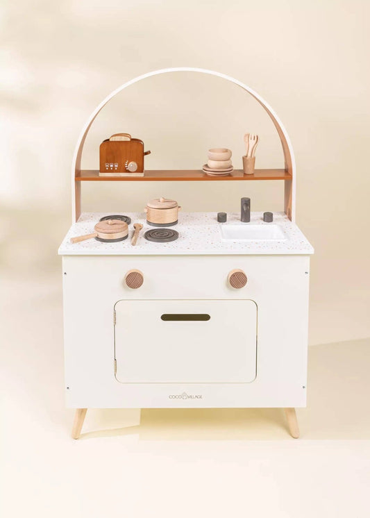 Wooden Play Kitchen - vibeboxshop