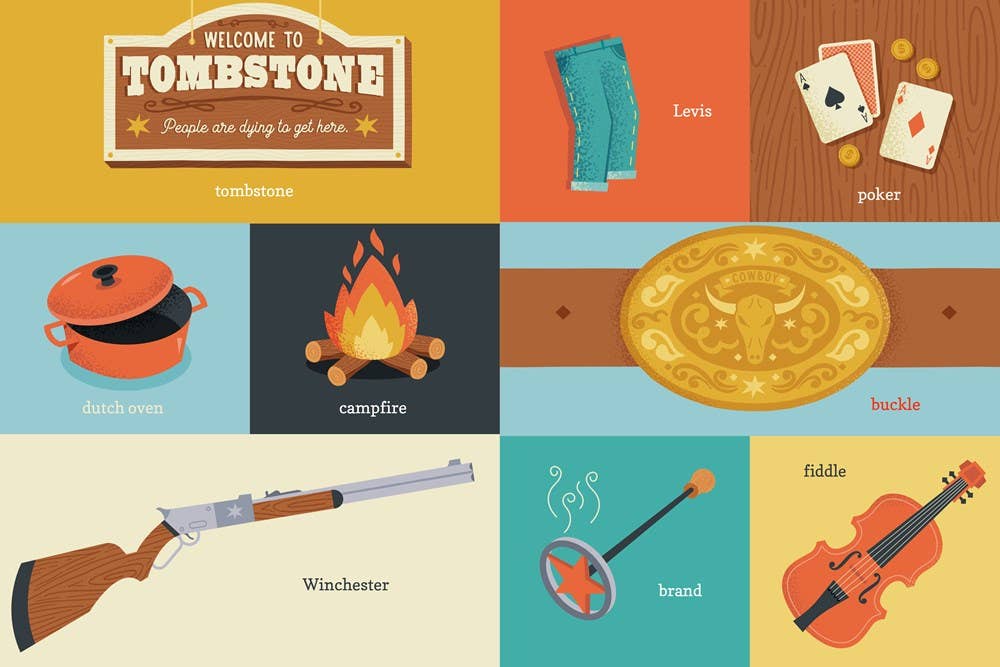 100 First Words for Little Cowpokes - vibeboxshop