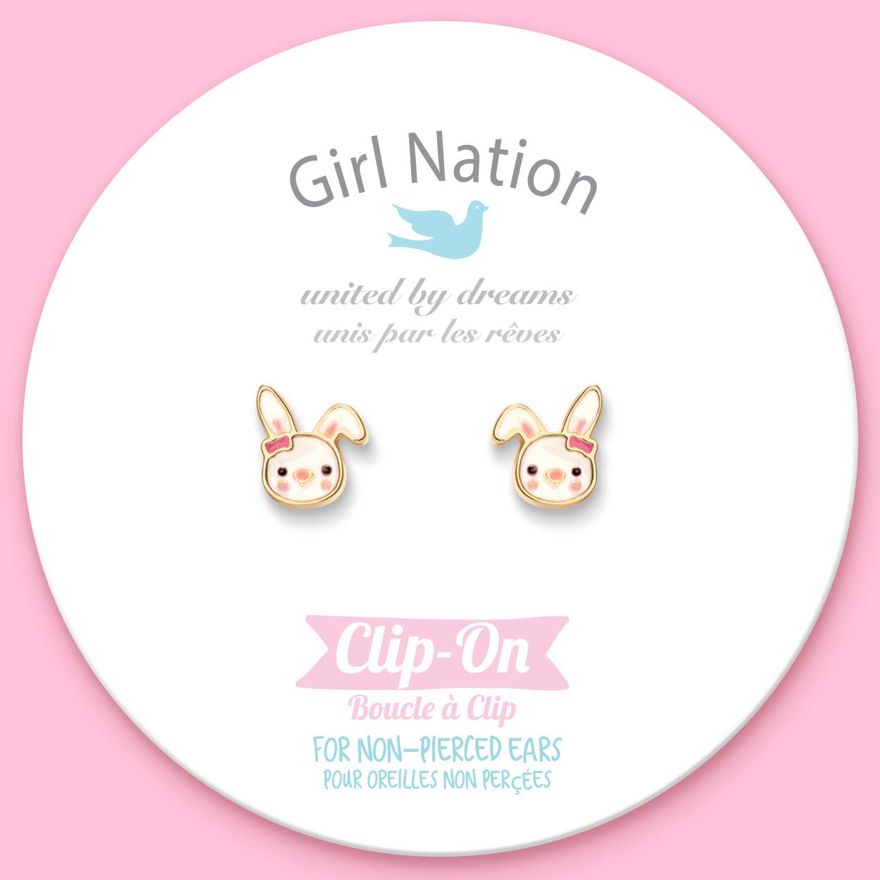 CLIP ON Cutie Earrings- Easter Bunny