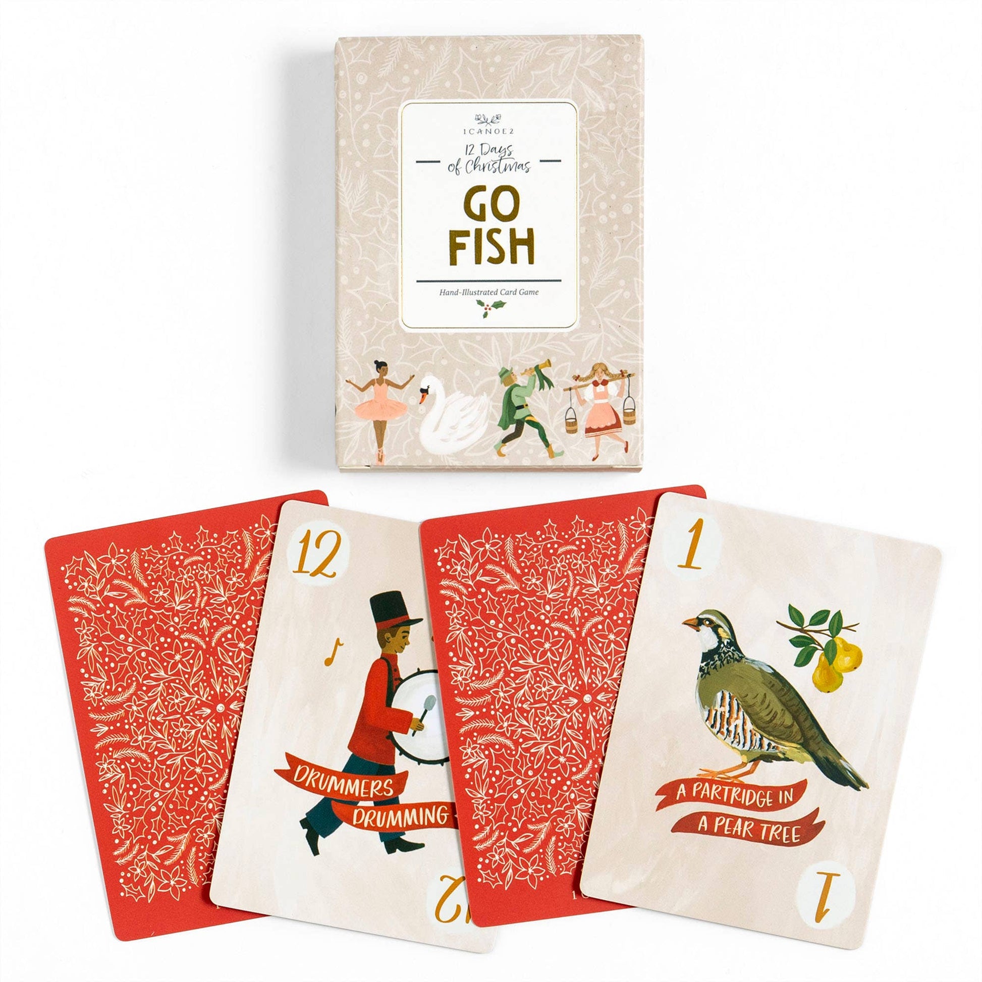 12 Days Of Christmas Go Fish Card Game - vibeboxshop
