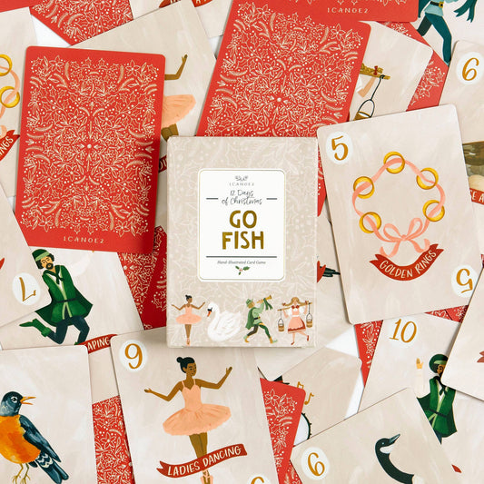 12 Days Of Christmas Go Fish Card Game - vibeboxshop