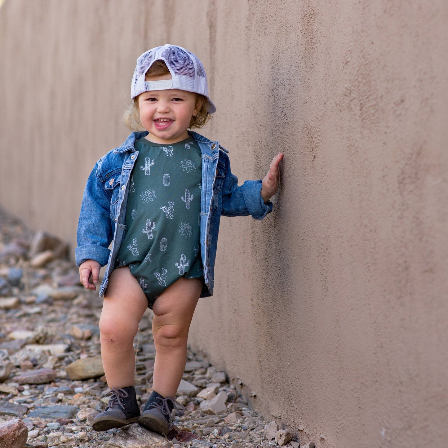 Cactus Bamboo Bubble Romper