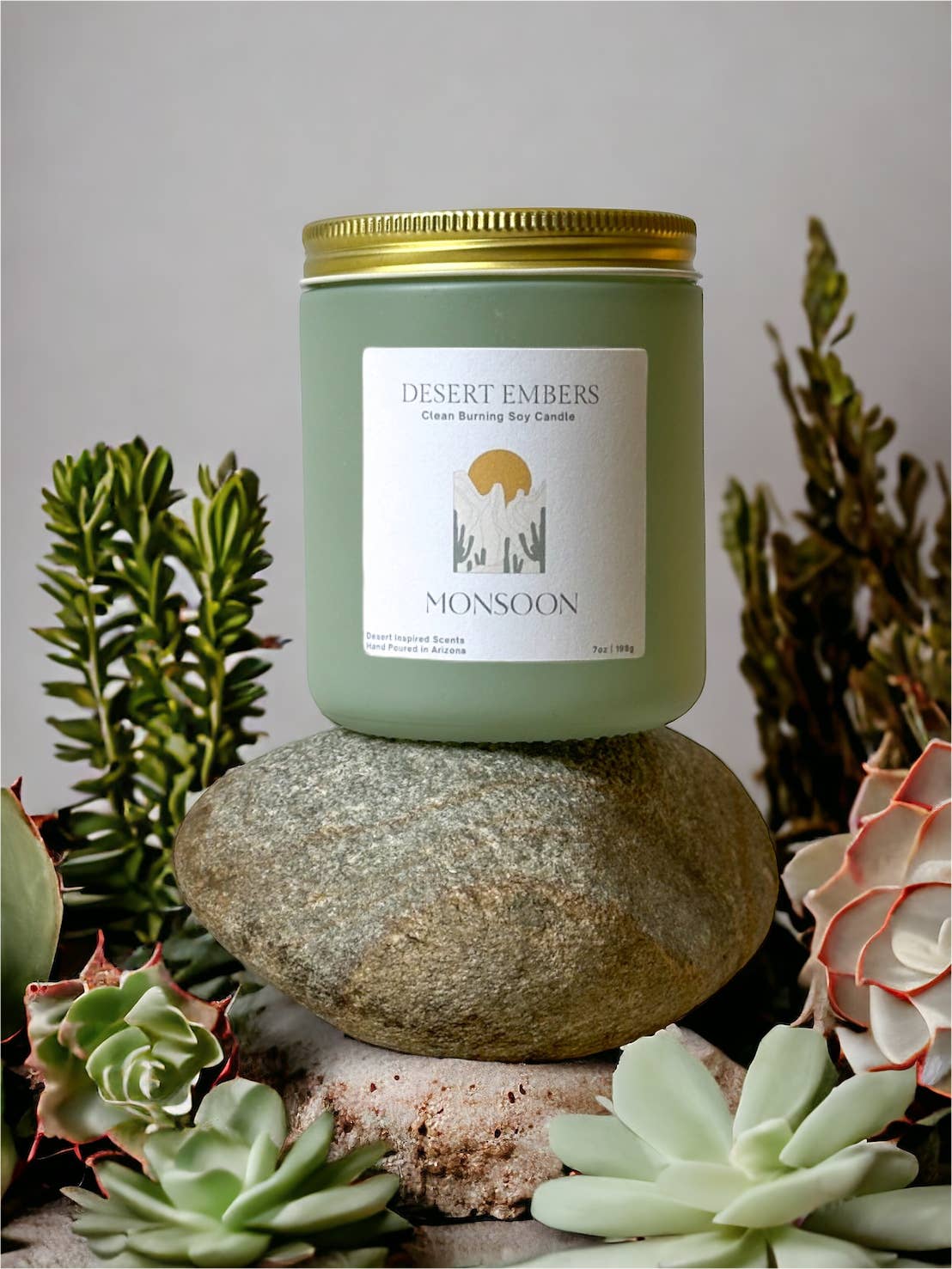 Monsoon | Sage Green Candle | Desert Inspired Candle