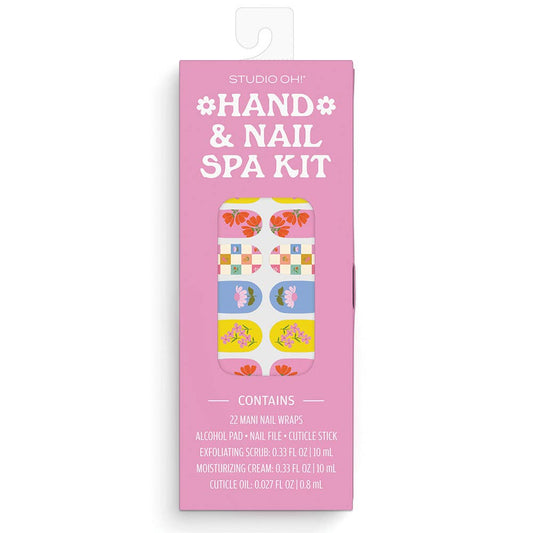 Checkerboard Blooms Hand & Nail Spa Kit