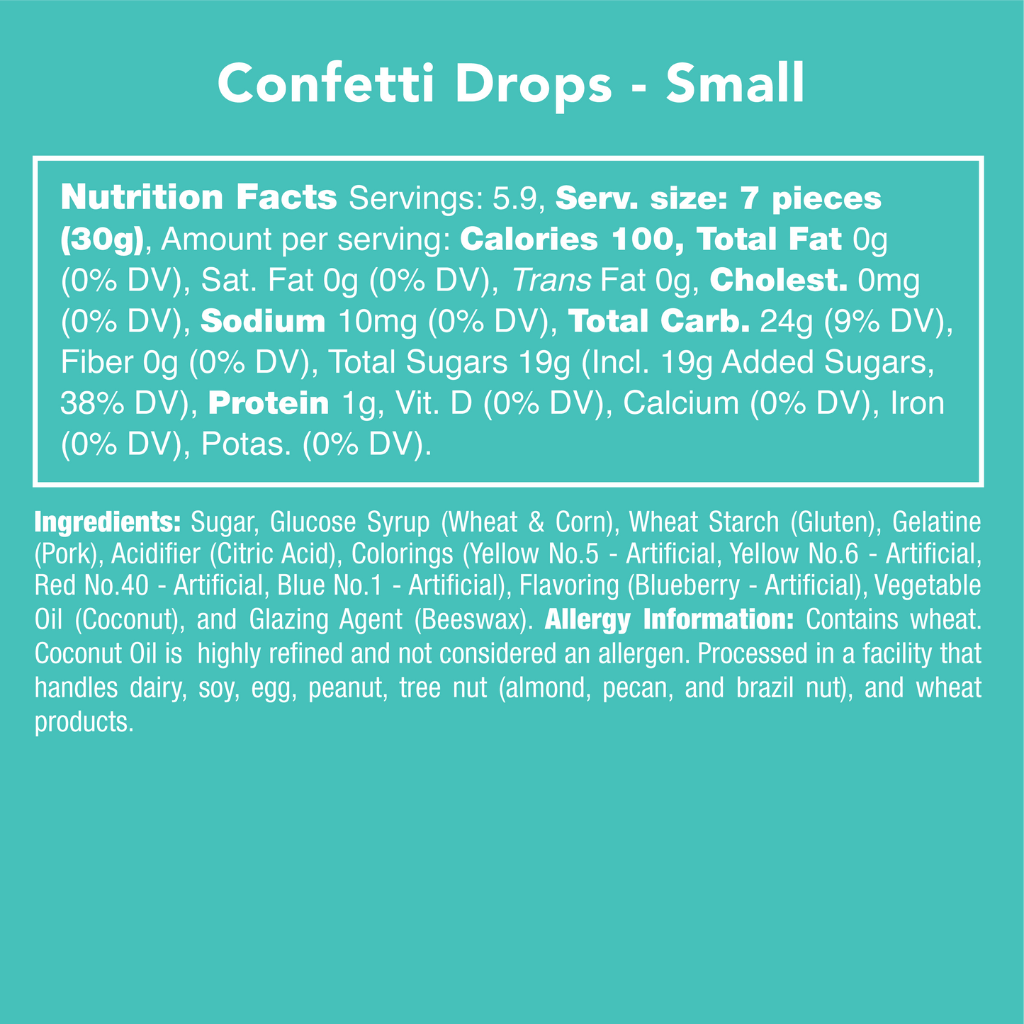 Confetti Drops Candy