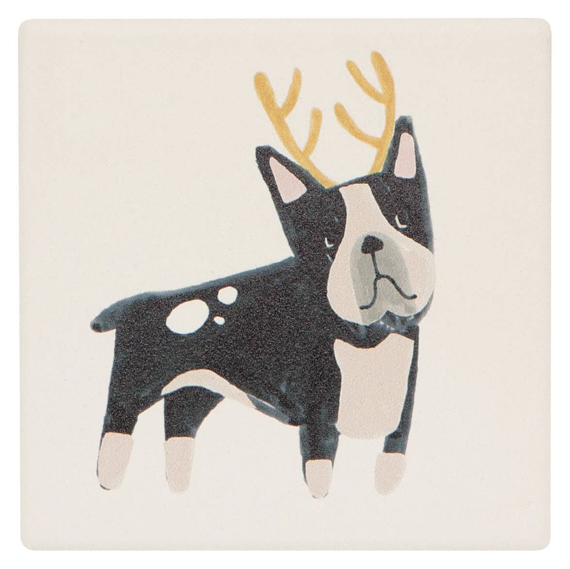 Yule Dogs Christmas Soak Up Coasters Set of 4