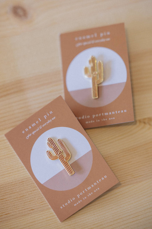Saguaro Cactus Enamel Pin