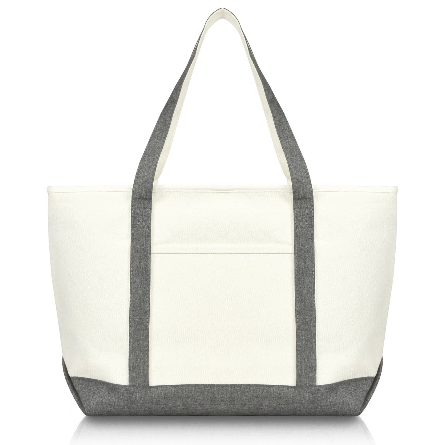 DALIX 23" Premium 24 oz. Cotton Canvas Shopping Tote Bag