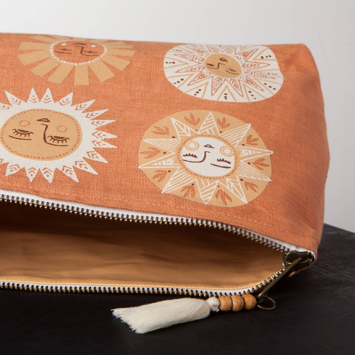 Danica Studio Soleil Large Linen Cosmetic Bag
