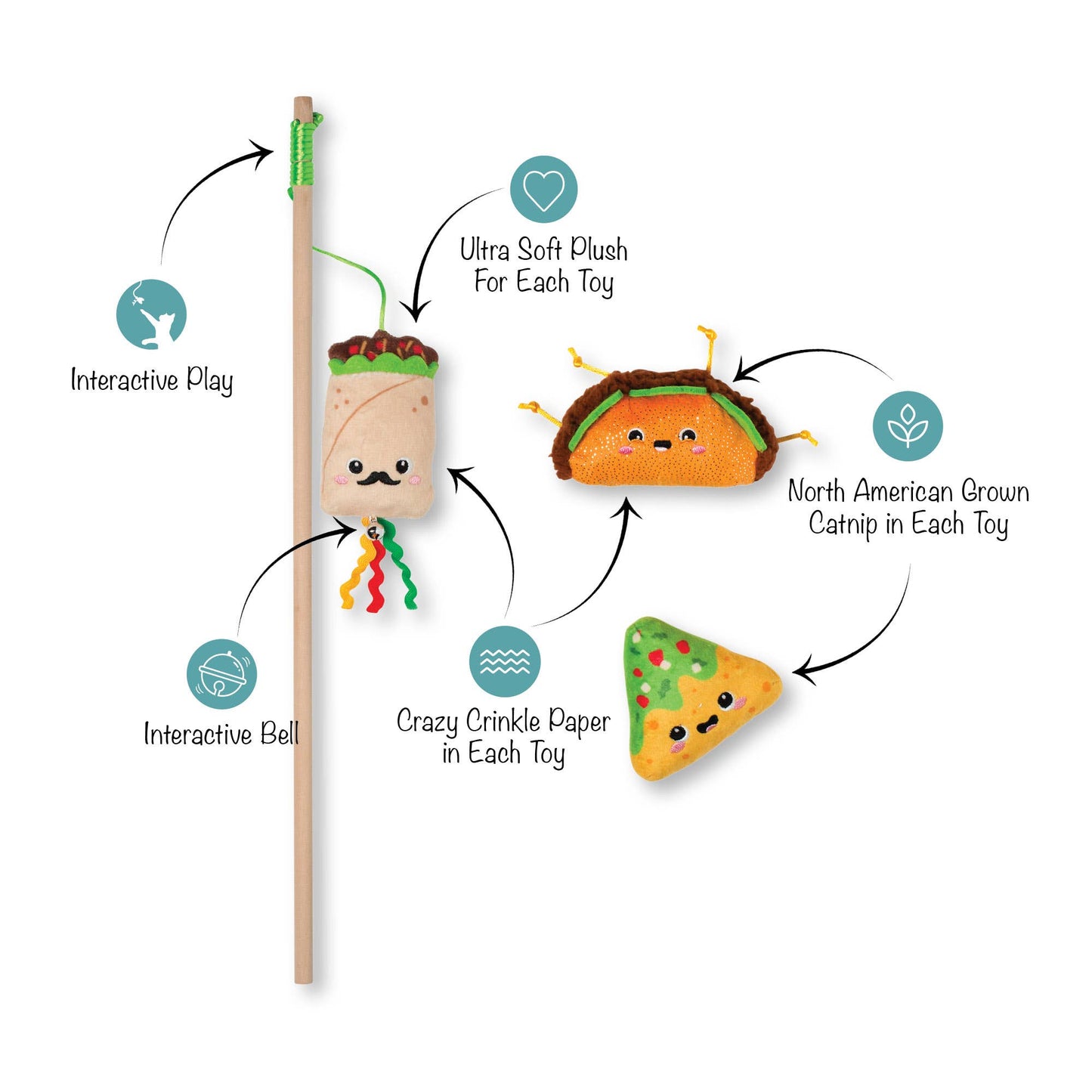 Multi Pack Hungry Cat Toy
