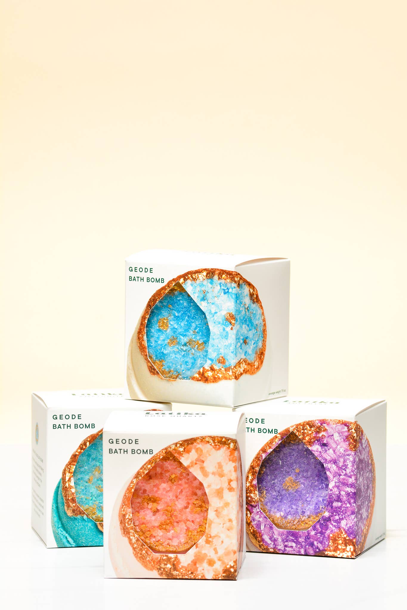 Crystal Geode Bath Bomb | Turquoise| Blue and Gold 💎