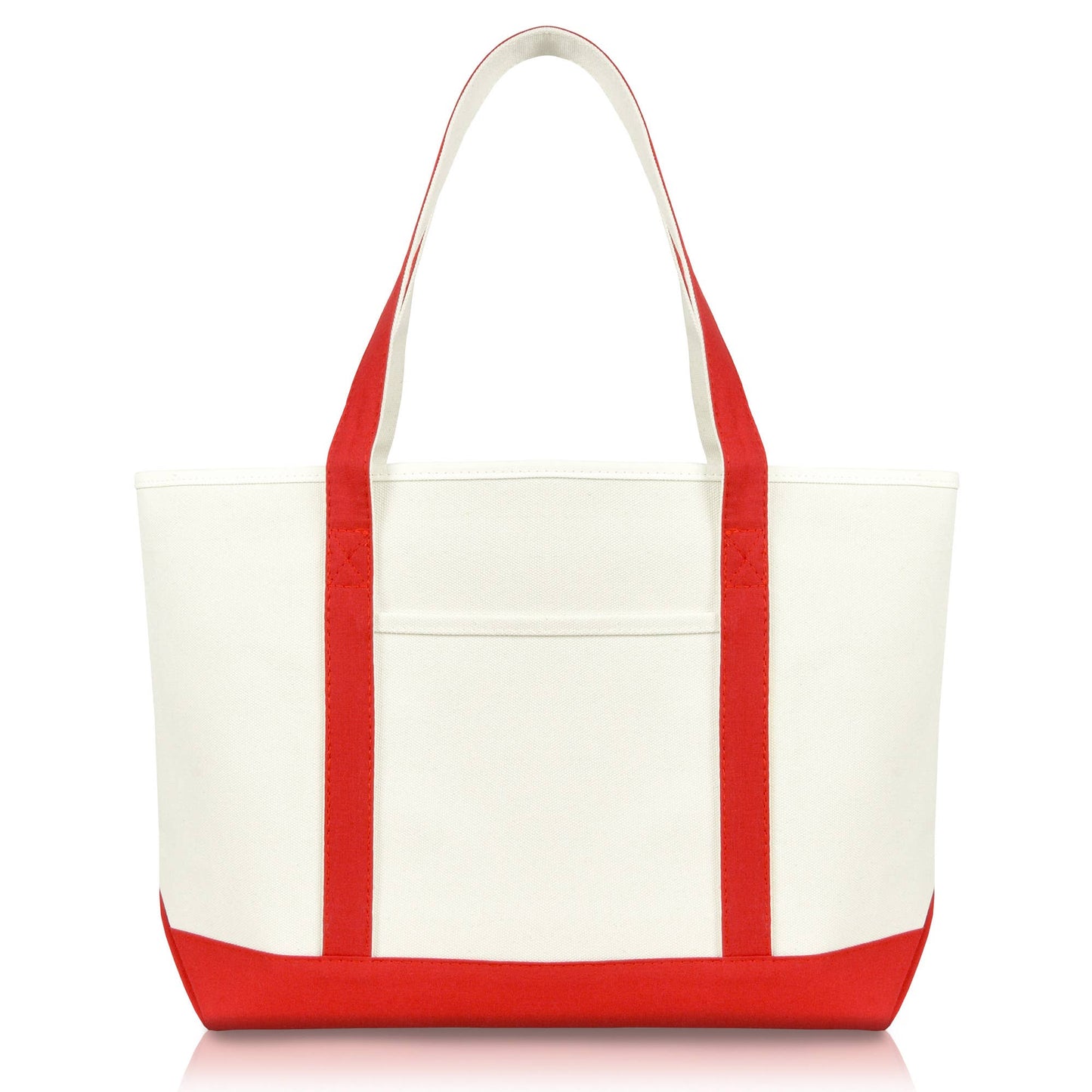 DALIX 23" Premium 24 oz. Cotton Canvas Shopping Tote Bag