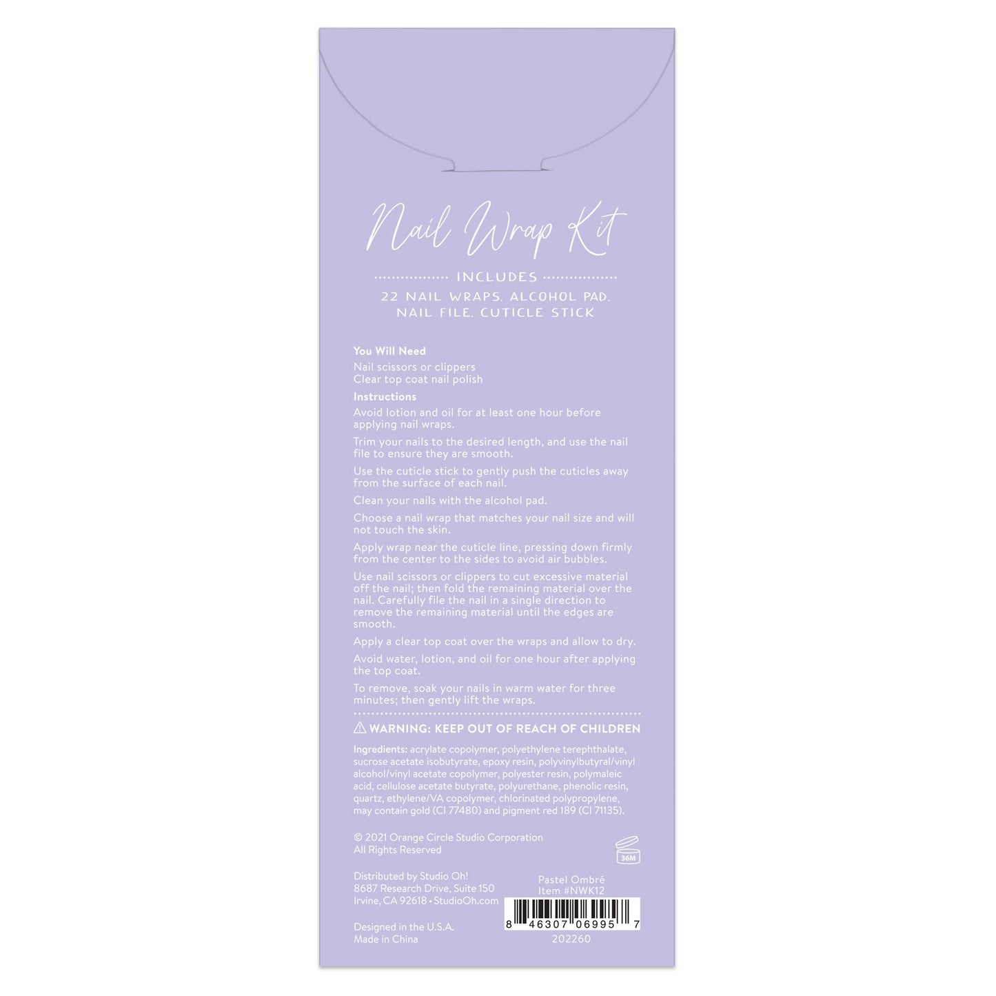 Pastel Ombre Nail Wrap Kit