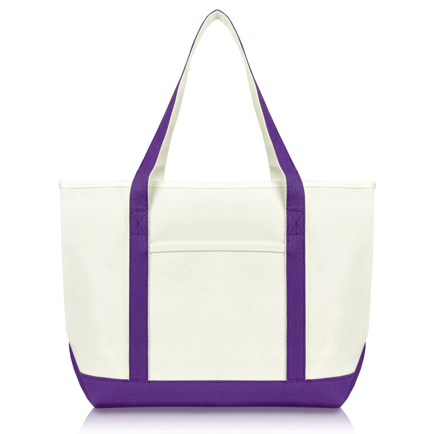 DALIX 23" Premium 24 oz. Cotton Canvas Shopping Tote Bag
