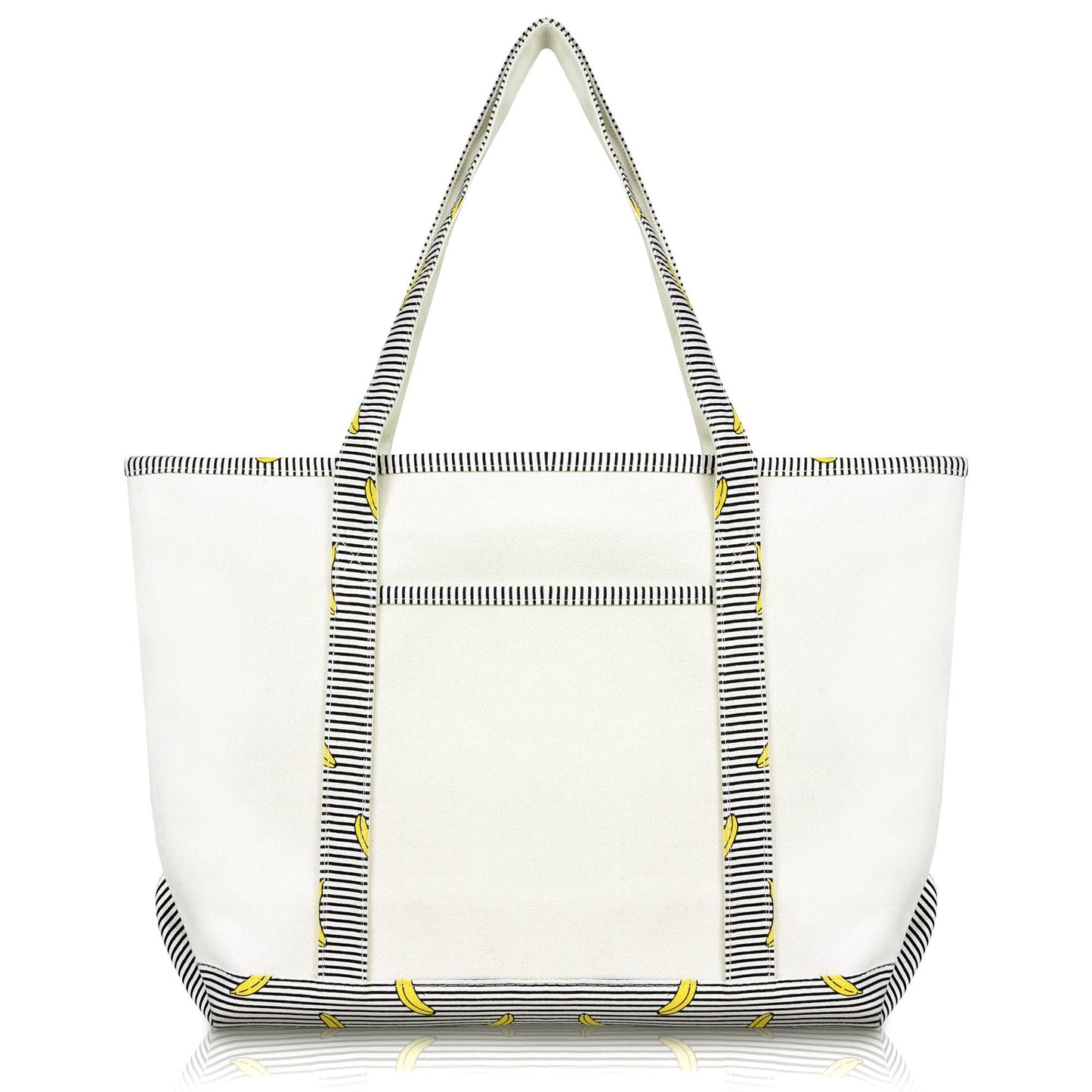 DALIX 23" Premium 24 oz. Cotton Canvas Shopping Tote Bag