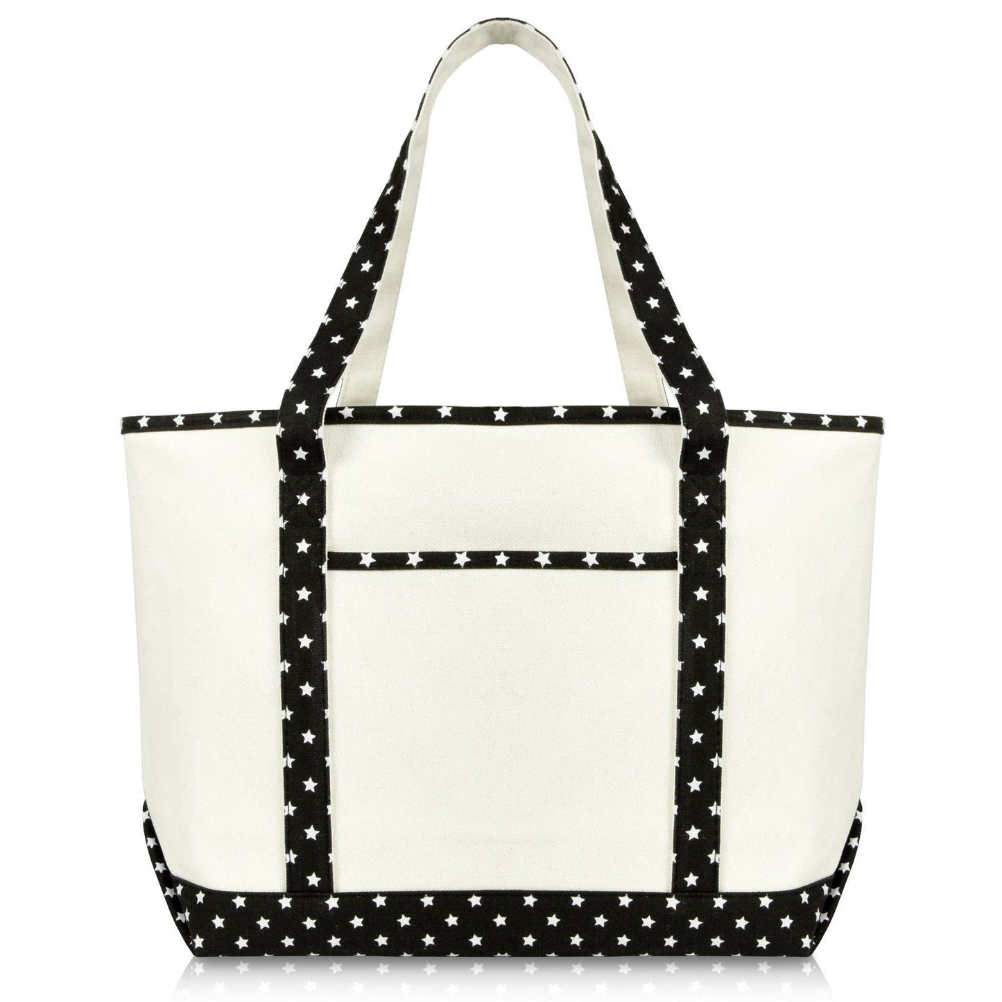DALIX 23" Premium 24 oz. Cotton Canvas Shopping Tote Bag